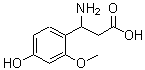 CAS 登录号：773124-31-5， 3-氨基-3-(4-羟基-2-甲氧基-苯基)丙酸