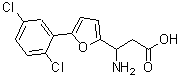 CAS 登录号：773125-95-4， 3-氨基-3-[5-(2,5-二氯苯基)-2-呋喃基]丙酸