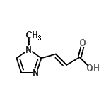 CAS 登录号：773129-71-8， (2E)-3-(1-甲基-1H-咪唑-2-基)丙烯酸