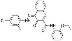 CAS 登录号：77321-49-4， (4Z)-4-[(4-氯-2-甲基苯基)亚肼基]-N-(2-乙氧基苯基)-3-氧代萘-2-甲酰胺