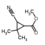 CAS#: 77406-70-3, Methyl 3-cyano-2,2-dimethylcyclopropanecarboxylate