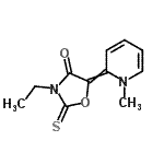 CAS 登录号：77409-56-4， 3-乙基-5-(1-甲基-2(1H)-吡啶基亚基)-2-硫代-1,3-恶唑烷-4-酮