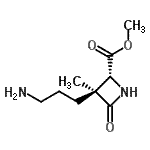 CAS#: 774525-13-2, Methyl (2R,3S)-3-(3-aminopropyl)-3-methyl-4-oxo-2-azetidinecarboxylate