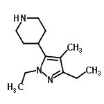 CAS#: 774527-66-1, 4-(1,3-Diethyl-4-methyl-1H-pyrazol-5-yl)piperidine