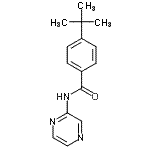CAS 登录号：774589-60-5， 4-(2-甲基-2-丙基)-N-(2-吡嗪基)苯甲酰胺