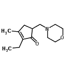 CAS 登录号：775225-37-1， 2-乙基-3-甲基-5-(4-吗啉基甲基)-2-环戊烯-1-酮