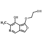 CAS#: 775235-07-9, 1-(2-Hydroxyethoxy)-6-methylfuro[3,4-c]pyridin-7-ol