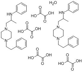 CAS 登录号：77562-92-6， 草酸;N-[1-(4-苯乙基哌嗪-1-基)丙-2-基]苯胺