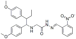 CAS#: 77579-68-1, 2-[1,2-Bis(4-Methoxyphenyl)Butylamino]-N-[(2-Nitrophenyl)Methylideneamino]Acetamide