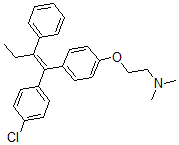 CAS#: 77588-46-6, 2-[4-[(E)-1-(4-Chlorophenyl)-2-Phenylbut-1-Enyl]Phenoxy]-N,N-Dimethylethanamine