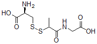 CAS 登录号：77591-18-5， (2R)-2-氨基-3-[1-(羧甲基氨基)-1-氧代丙烷-2-基]二硫基丙酸