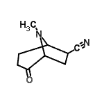 CAS#: 77603-69-1, 8-Methyl-2-oxo-8-azabicyclo[3.2.1]octane-6-carbonitrile