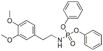 CAS 登录号：7761-68-4， N-[2-(3,4-二甲氧基苯基)乙基]氨基磷酸二苯基酯