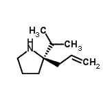 CAS 登录号：776263-63-9， (2R)-2-烯丙基-2-异丙基吡咯烷