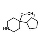 CAS#: 776292-08-1, 4-Cyclopentyl-4-methoxypiperidine