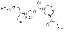 CAS 登录号：77704-19-9， 1-[1-[[2-[(2E)-2-羟基亚胺乙基]吡啶-1-鎓-1-基]甲氧基甲基]吡啶-1-鎓-3-基]-3-甲基丁烷-1-酮二氯化物