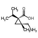 CAS#: 777043-13-7, (1R,2R)-2-(Aminomethyl)-1-isopropyl-2-methylcyclopropanecarboxylic acid
