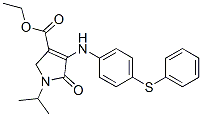 CAS#: 77711-88-7, Ethyl 5-Oxo-4-[(4-Phenylsulfanylphenyl)Amino]-1-Propan-2-Yl-2H-Pyrrole-3-Carboxylate
