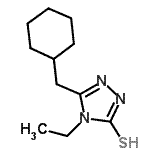 CAS 登录号：777879-36-4， 5-(环己基甲基)-4-乙基-4H-1,2,4-三唑-3-硫醇