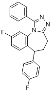 CAS 登录号：77796-13-5， 9-氟-6-(4-氟苯基)-1-苯基-5,6-二氢-4H-[1,2,4]三唑并[4,3-a][1]苯并氮杂卓