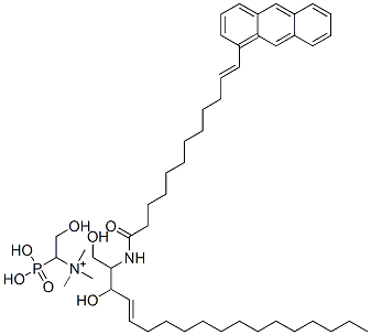 CAS 登录号：77840-25-6， [(E,2S,3R)-2-[[(E)-12-蒽-9-基十二碳-11-烯酰基]氨基]-3-羟基十八碳-4-烯基]2-三甲基铵乙基磷酸酯盐