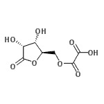 CAS#: 778531-86-5, {[(2R,3S,4R)-3,4-Dihydroxy-5-oxotetrahydro-2-furanyl]methoxy}(oxo)acetic acid