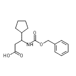 CAS 登录号：778599-89-6， 3-{[(苄氧基)羰基]氨基}-3-环戊基丙酸