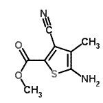 CAS#: 778611-27-1, Methyl 5-amino-3-cyano-4-methyl-2-thiophenecarboxylate