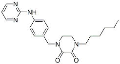 CAS#: 77917-01-2, 1-Hexyl-4-[[4-(Pyrimidin-2-Ylamino)Phenyl]Methyl]Piperazine-2,3-Dione