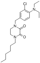 CAS#: 77918-01-5, 1-[(3-Chloro-4-Diethylaminophenyl)Methyl]-4-Hexylpiperazine-2,3-Dione