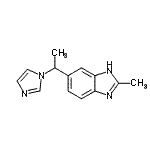 CAS 登录号：779287-52-4， 5-[1-(1H-咪唑-1-基)乙基]-2-甲基-1H-苯并咪唑