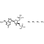 CAS#: 779323-43-2, [(1R,2S,4S,5S)-4-[2-Iodo-6-(methylamino)-9H-purin-9-yl]-2-(phosphonooxy)bicyclo[3.1.0]hex-1-yl]methyl dihydrogen phosphate tetraammoniate