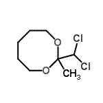CAS 登录号：779337-35-8， 2-(二氯甲基)-2-甲基-1,3-二氧杂环辛烷
