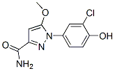 CAS 登录号：77935-72-9， 1-(3-氯-4-羟基苯基)-5-甲氧基吡唑-3-甲酰胺
