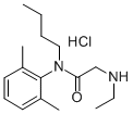 CAS 登录号：77966-77-9， N-丁基-N-(2,6-二甲基苯基)-2-(乙基氨基)-乙酰胺盐酸盐