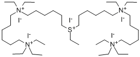 CAS#: 77967-19-2, 6-[6-(Diethyl-(6-Triethylazaniumylhexyl)Azaniumyl)Hexyl-Ethylsulfonio]Hexyl-Diethyl-(6-Triethylazaniumylhexyl)Azanium Pentaiodide