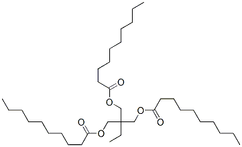 CAS#: 78-17-1, 2-Ethyl-2-[[(1-Oxodecyl)Oxy]Methyl]-1,3-Propanediyl Didecanoate