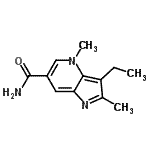 CAS#: 780003-33-0, 3-Ethyl-2,4-dimethyl-4H-pyrrolo[3,2-b]pyridine-6-carboxamide