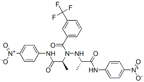 CAS 登录号：78044-16-3， N-[(2S)-1-[[(2S)-2-[(4-硝基苯基)氨基]丙酰]氨基]-1-氧代丙烷-2-基]-3-(三氟甲基)苯甲酰胺