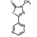 CAS#: 780792-40-7, 3-Methyl-5-(2-pyrazinyl)-1,3,4-thiadiazole-2(3H)-thione