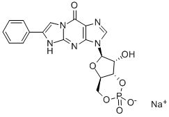 CAS#: 78080-27-0, 3,4-Dihydro-6-Phenyl-3-(3,5-O-Phosphinico-beta-D-Ribofuranosyl)-9H-Imidazo[1,2-a]Purin-9-One