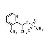 CAS 登录号：780803-61-4， 1-(3-甲基-2-吡啶基)乙基甲烷磺酸酯