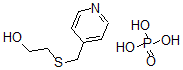 CAS#: 78092-66-7, 2-((4-Pyridylmethyl)thio)ethanol phosphate (1:1) (salt)