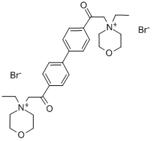 CAS#: 78186-42-2, 2-(4-Ethylmorpholin-4-Ium-4-Yl)-1-[4-[4-[2-(4-Ethylmorpholin-4-Ium-4-Yl)Acetyl]Phenyl]Phenyl]Ethanone Dibromide