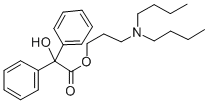 CAS 登录号：78186-54-6， 3-(二丁基氨基)丙基2-羟基-2,2-二(苯基)乙酸酯