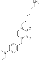 CAS#: 78201-94-2, 1-(6-Aminohexyl)-4-[(4-Diethylaminophenyl)Methyl]Piperazine-2,3-Dione
