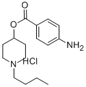 CAS 登录号：78219-14-4， (1-丁基哌啶-4-基)4-氨基苯甲酸酯盐酸盐