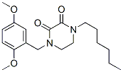 CAS#: 78220-13-0, 1-[(2,5-Dimethoxyphenyl)Methyl]-4-Hexylpiperazine-2,3-Dione