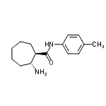 CAS 登录号：782394-78-9， (1R,2R)-2-氨基-N-(4-甲基苯基)环庚烷甲酰胺