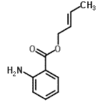 CAS 登录号：782423-15-8， (2E)-2-丁烯-1-基2-氨基苯甲酸酯